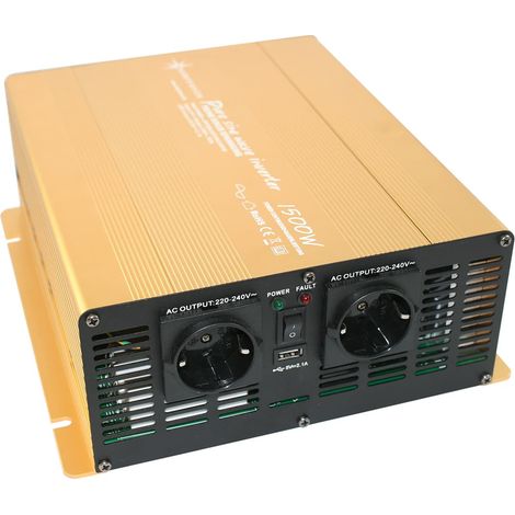 Spannungswandler NP 24V 1500 Watt Power USB 2.1A reiner SINUS Gold Edition (1/4)