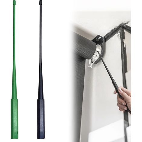 Lot de 2 Goupilles de Réglage pour Moteur de Volet Roulant – Outil de Réglage pour Moteur Tubulaire – Longueur 22 cm – Adapté aux Vis Hexagonales 4 mm – Noir + Vert (1/5)