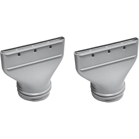 Raccord de tuyau d'évacuation pour climatiseur mobile - 2 pièces - Pour Ø13-15cm - Adaptateur plat pour tuyau d'évacuation de climatisation - Pour climatisation mobile, extraction, sèche-linge - Gris (1/5)