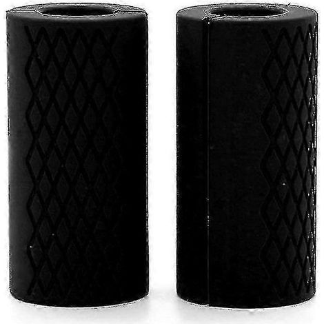 Lot de 2 adaptateurs de barre épais noirs, poignées larges compatibles avec haltères et barres de musculation (1/5)