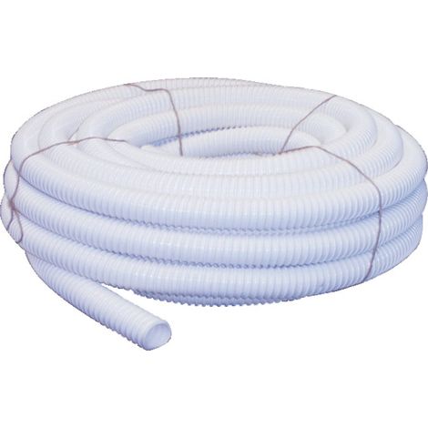 Manguera flexible de drenaje acanalada de PVC - Rollo de 20 m