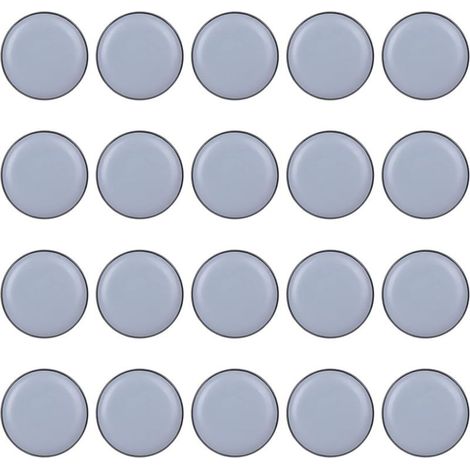 25mm Patin Chaise, 20 Pièces Patins Glisseurs, Patins Glisseurs pour Meubles, Patins en Téflon pour Chaise de Mobilier de Bureau de Maison (20mm Forme Ronde) OUYLAF (1/5)