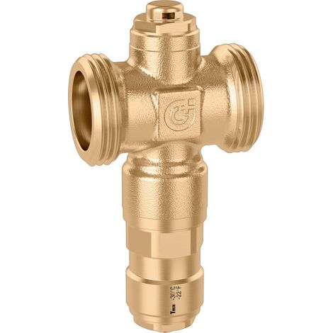 Frostschutzventil mit Messinggehäuse, Anschluss 1 "M Caleffi 108602 Messing