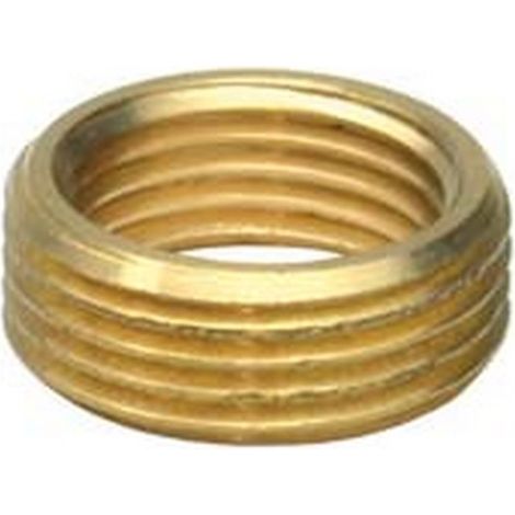 25PZ GHIERA DI RIDUZIONE OTTONE LUCIDO - F 3/8" M 1/2"