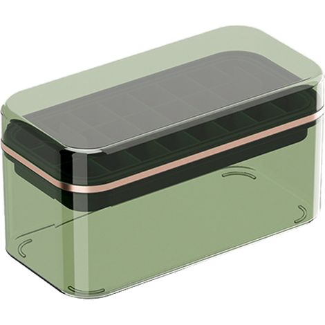 1 Bac à glaçons avec couvercle, durable, lavable au lave-vaisselle, pour maison, bar, fêtes (1/5)