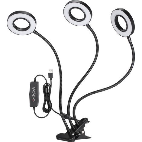 Gartenbeleuchtung, Pflanzenwachstumslampe, DC5V 27W 54 LED Dreifachanschluss (1/5)
