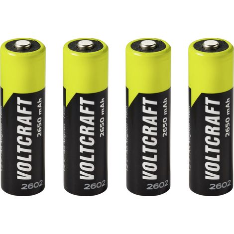 VOLTCRAFT Mignon (AA)-Akku NiMH 2650 mAh 1.2 V Ready to use 4 St. (1/4)