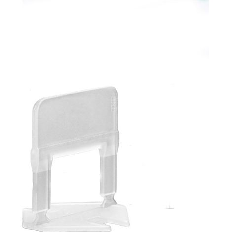 Lot de 100 languettes de nivellement pour aider à la pose de carrelage 2 mm, transparent (1/5)