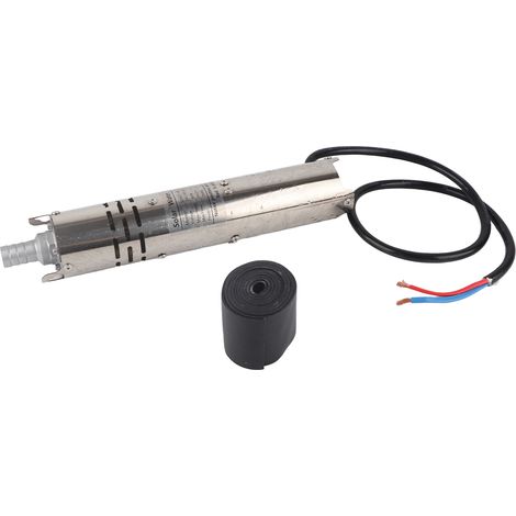 Pompe submersible solaire 24V DC à aimant permanent, moteur sans balais, contrôleur MPPT intégré, modèle S242T40, pour forage, irrigation, jardin, étang, 40W. (1/5)