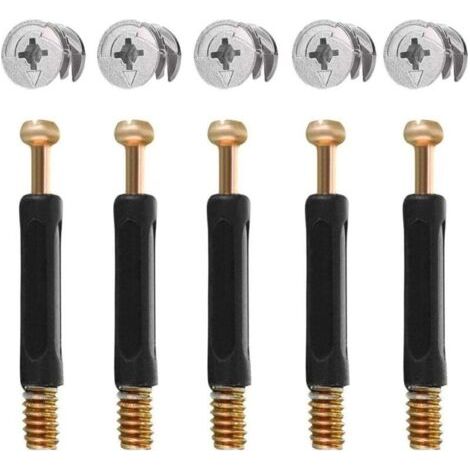 50PCS Connecteur Pour Meubles Pièces de Raccordement de Meubles et Roue Excentrique Alliage de Zinc Ferrure d'Assemblage 16mm (1/3)