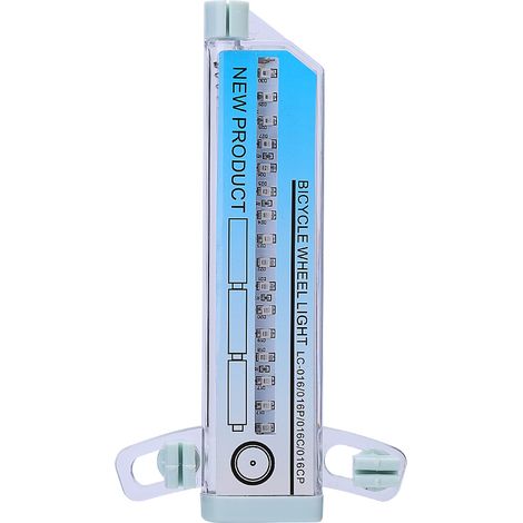 Feu de roue vélo 32 LED étanche, lumière pour rayons, lampe cyclisme flash, accessoire vélo lumineux. (1/5)