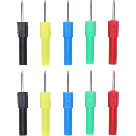 Sets J.20013 Multimeter-Prüfspitzen, 4-mm-Sicherheitsbuchse, 5 Farben, Wartungswerkzeuge