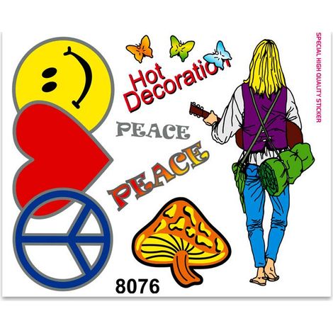 Adesivi Sticker Tris Love, 14 x 16 cm (1/4)