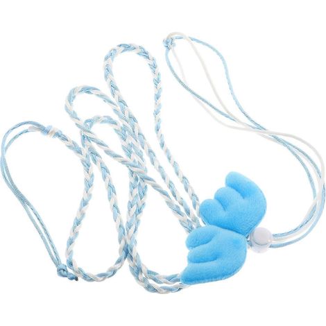 Correa y arnés tipo chaleco para hámster, ideal para mascotas pequeñas, con diseño cómodo para excursiones al aire libre - Azul, 5 piezas (1/5)