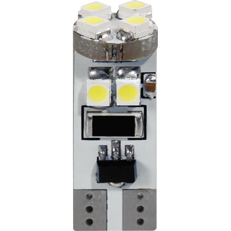 24V Hyper-Led 24 - 8 SMD x 3 chips - (T10) - Trifocus - W2,1x9,5d - 2 pz  - Scatola - Bianco - Doppia polarità - Resistenza incorporata (1/4)