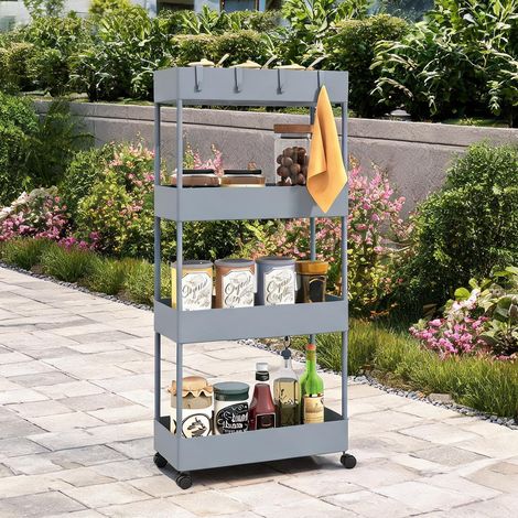 Armoire de rangement en acier plastique 40 x 19 x 90 cm (1/5)