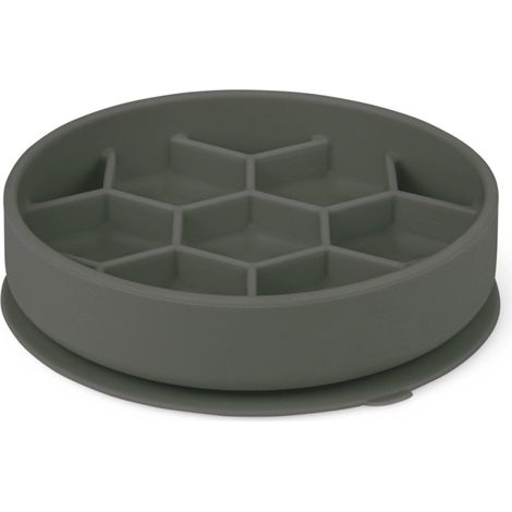 Zolux Cuenco Antiglotón Gris para Perro de Silicona