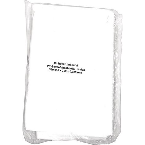 Sacchi della spazzatura B330 / 310xL750mm 60l 25 µm bianco 10pz / sacchetto / (Per 20)
