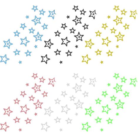 20 pegatinas antideslizantes con diseño de estrellas, de PEVA ecológico, para bañera, ducha, piscina y para la seguridad de niños y personas mayores. (1/5)