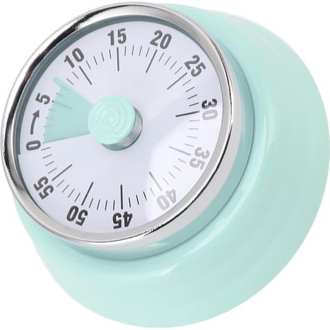 Minuteur mécanique à compte rebours Alomejor en acier inoxydable (1/4)