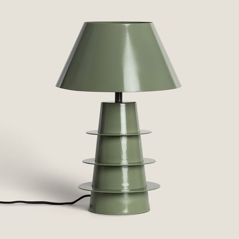 Lampada da Tavolo Metallo Kadrina Verde Cachi (1/5)