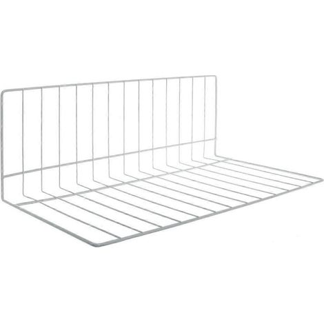 Séparateur d'étagère en fil métallique recouvert d'époxy blanc pour rangement sur des côtés de 22 pi de long et 8 pi et 12 pi (1/5)