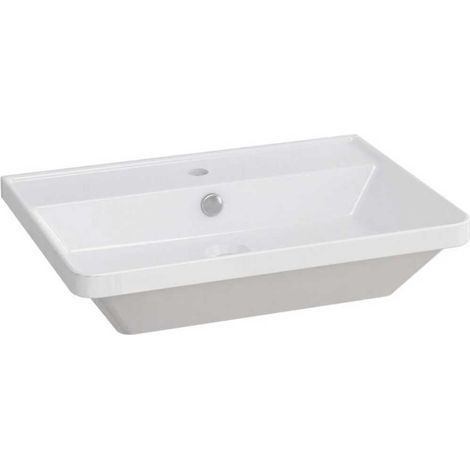 Primaster Waschbecken Keramik Kiara 60 x 43 cm weiß