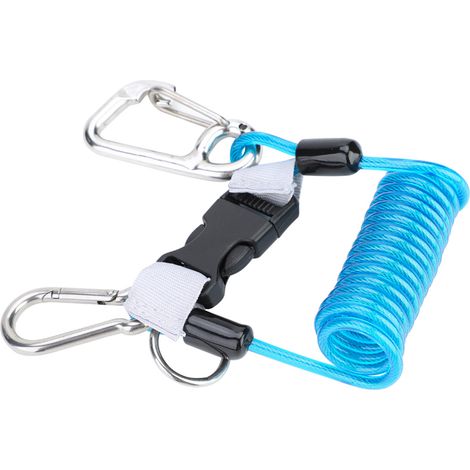 Bracelet de sécurité anti-perte à dégagement rapide pour équipement de plongée (Bleu) (1/5)