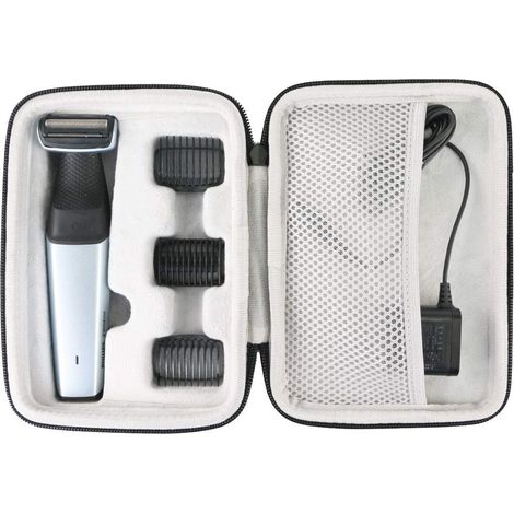 Khanka Hard Case Travel Case Cover Carry for BG5020/13 BG5020/15 Series 5000 Trimmer Body for Shower Compatible avec BG5020/13 BG5020/15 Séries 5000 Tondeuse Corps pour laÉtui Rigide de Rangement,Étu (1/5)