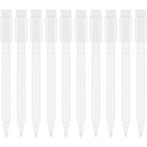 10 Pièces Marqueurs Craie Liquide Blanc, Marqueur Effaçable, Séchage Rapide, Marqueurs pour Fenêtres, Verre, Ardoise, Céramique, Bois, Utilisation Multi-surfaces (1/5)