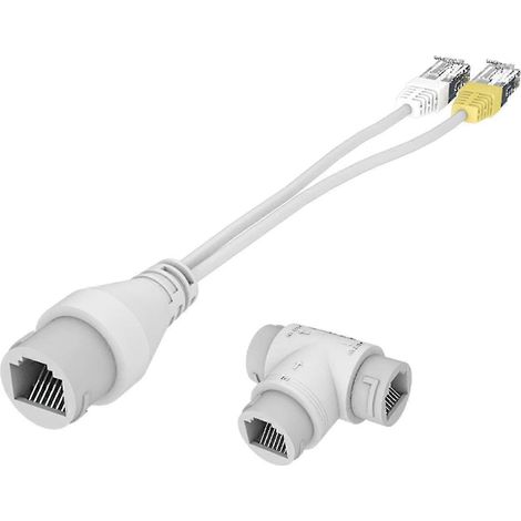 Répartiteur PoE 2 en 1, connecteur de câblage réseau, connecteur RJ45 à trois voies, caméra (1/5)