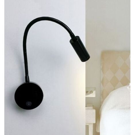 Lampe De Lecture Murale - Bras Flexible 360° - LED 3 W 3000 K Blanc Chaud - Pour Chevet Bureau Atelier - 1 Pièce (1/5)