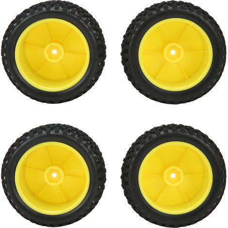 4 Pneus tout-terrain 1/10 en caoutchouc haute adhérence, résistants à l'abrasion pour véhicules RC (1/5)