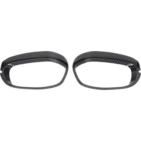 Regenschutz für Seitenspiegel, verschleißfest, wasserdicht, robust, einfach zu montieren, Regenschutz für Spiegel, Augenbrauenabdeckung, Carbonfaser-Optik für Fahrzeugmodifikationen. (1/5)