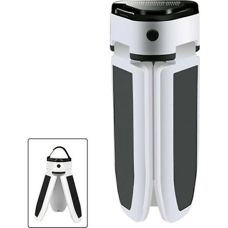 Lampe solaire LED pliable pour une utilisation en extérieur, lampe de secours étanche pour caravane et camping (1/5)