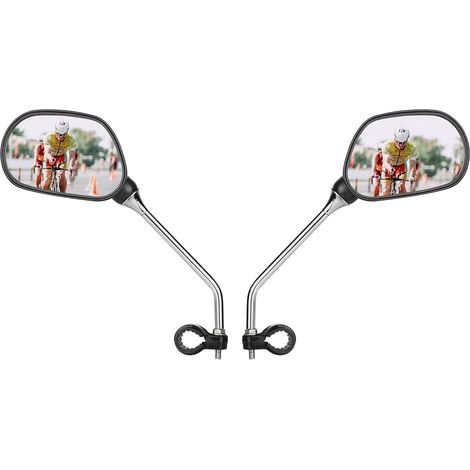 Lot de 2 Retroviseur pour Velo Réglable 360° Rotatif Miroirs de Vélo, Retroviseur Trotinette Electrique, Convient aux guidons de diamètre 2025 mm
