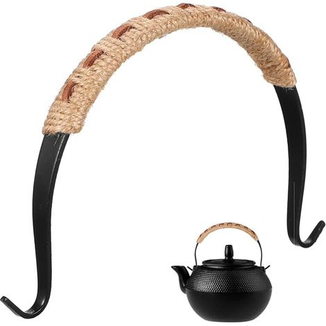 Hemp Rope Teapot Handle Replaceable Kettle Handle Heat Resistant Kitchen Accessory 5.91 X 3.94 X 0.59 in (1/5)