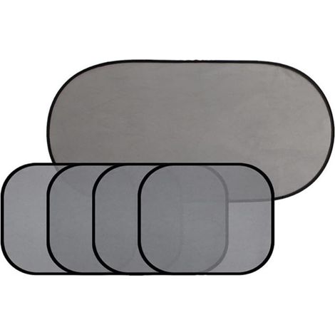 Lot De 5 Pare Soleil Voiture Bébé Famille, Maille Anti-UV Bloquant La Pare Soleil Voiture Protège Enfants Animaux, Installation Facile avec Ventouses, Adaptation Universelle pour Voitures (1/5)