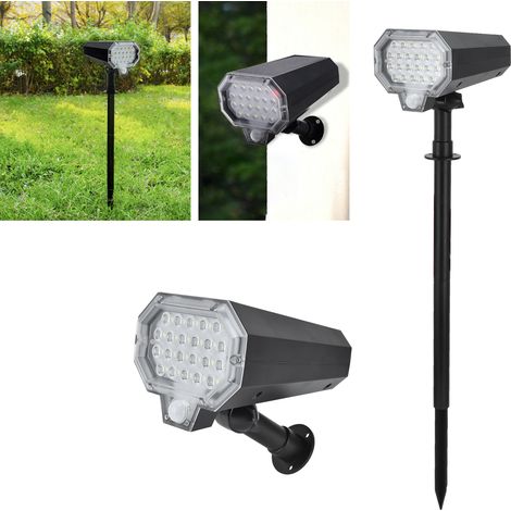 Solar-Gartenleuchte mit Bewegungsmelder, 160° automatischer Drehung, 22 LEDs (1/5)