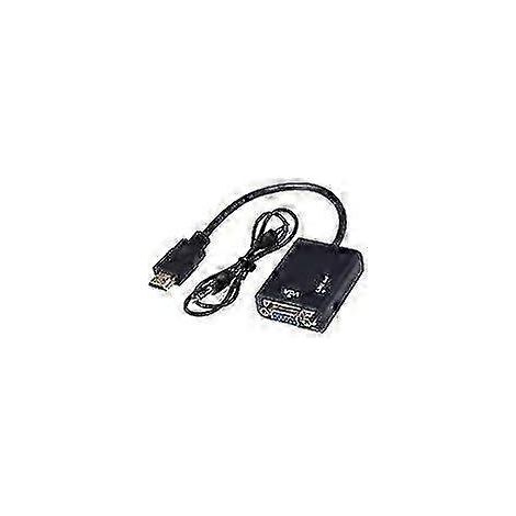 Câble convertisseur haute définition HDMI vers VGA à connecteur convexe, câble adaptateur de connexion convertisseur audio HDMI vers VGA, version 0822.