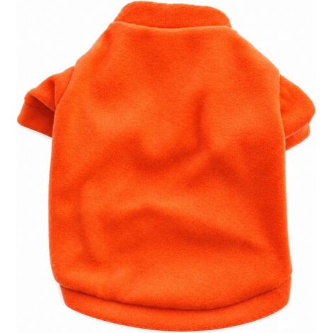 Veste polaire chaude pour chien, manteau d'hiver pour animaux de compagnie, sweat-shirt pour chiot, XS-L, Teddy S - Velours orange (1/5)