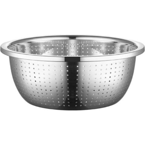 Passoire à riz ronde en acier inoxydable, panier robuste – (1/5)