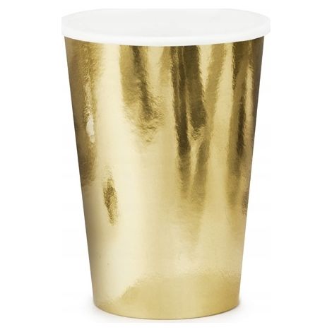 Vasos dorados, 220 ml, 6 unidades. (1/5)
