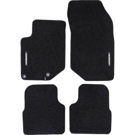 Tapis de Sol de Voiture pour Peugeot 2008 II 2019-2025 Velours Durable Noir 4Pcs