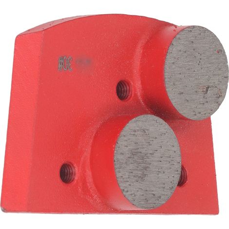 Lot de 3 blocs de polissage diamantés pour peinture de sols en ciment et béton, grain 30, rouge. (1/5)