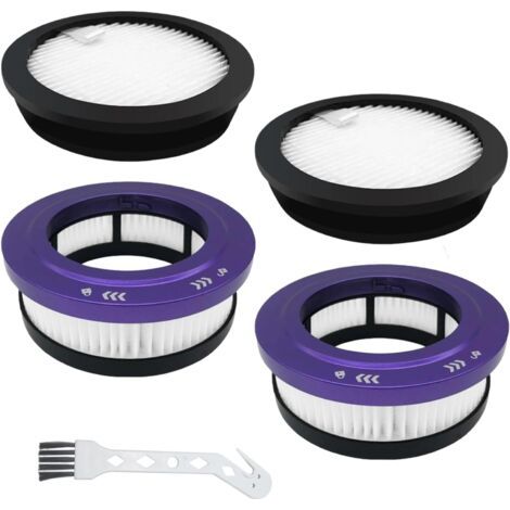 HEPA-Filter-Ersatzset, kompatibel mit dem kabellosen Staubsauger Anyson Stars 5 (45000 Pa/550 W/70 min), waschbar und wiederverwendbar, 2 Vorfilter, 2 Nachfilter, 1 Reinigungswerkzeug (1/5)
