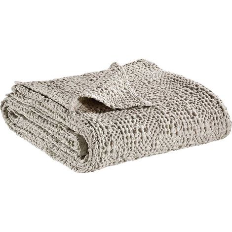 Plaid en coton Tana 200 x 140 cm Lin (1/2)