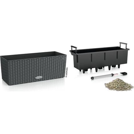 Lechuza Balkonkasten BALCONERA Cottage 50 cm, granit Blumenkästen