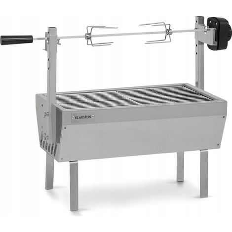 Klarstein Sauenland Mini, Griglia con Girarrosto, 12kg max., Acciaio Inox, 4W (1/5)