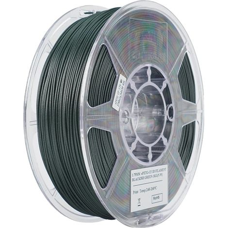 Filamento 3D, diametro 1,75 mm, 1 kg di fibra di carbonio PETG (1/2)
